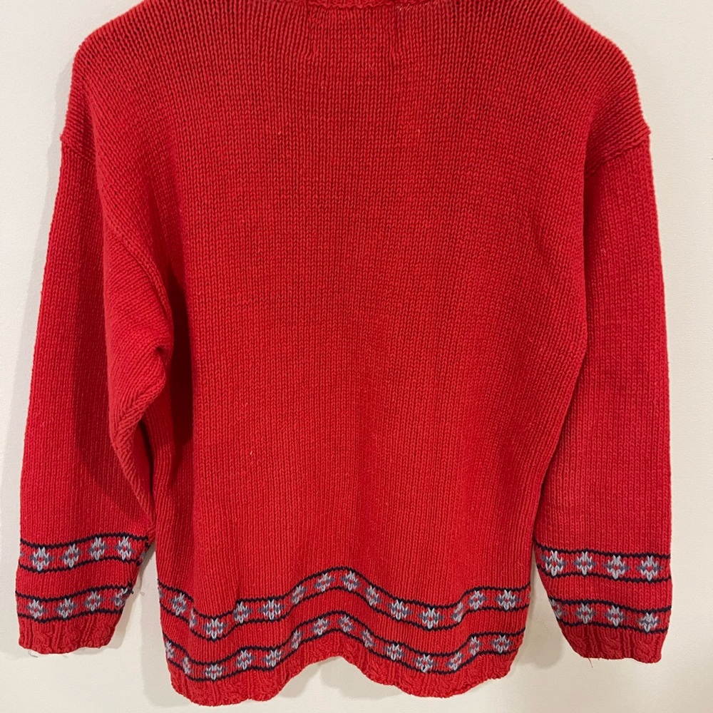 Festive Red Holiday Cardigan - Picture 10 of 14